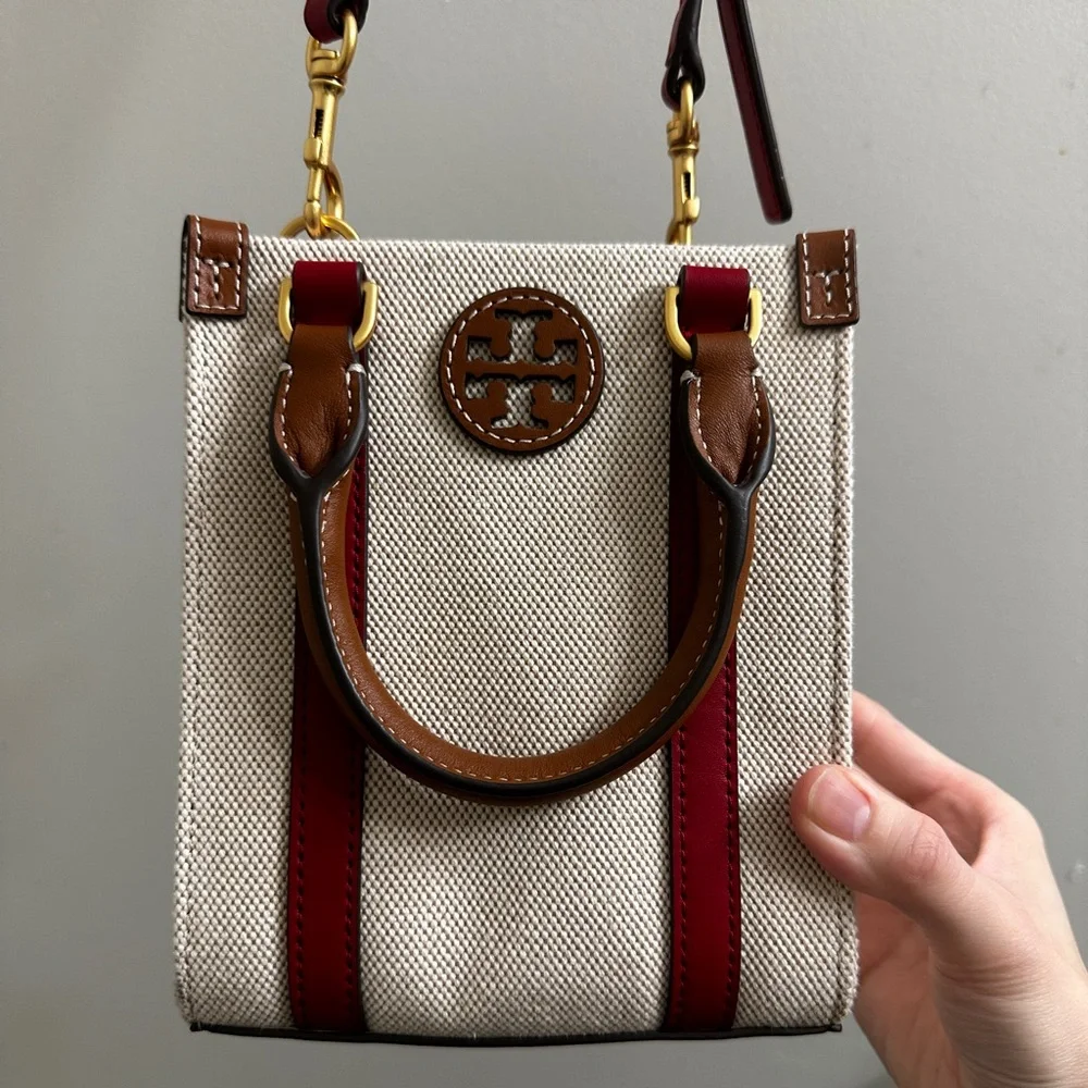 Tory Burch Mini Shopper Natural